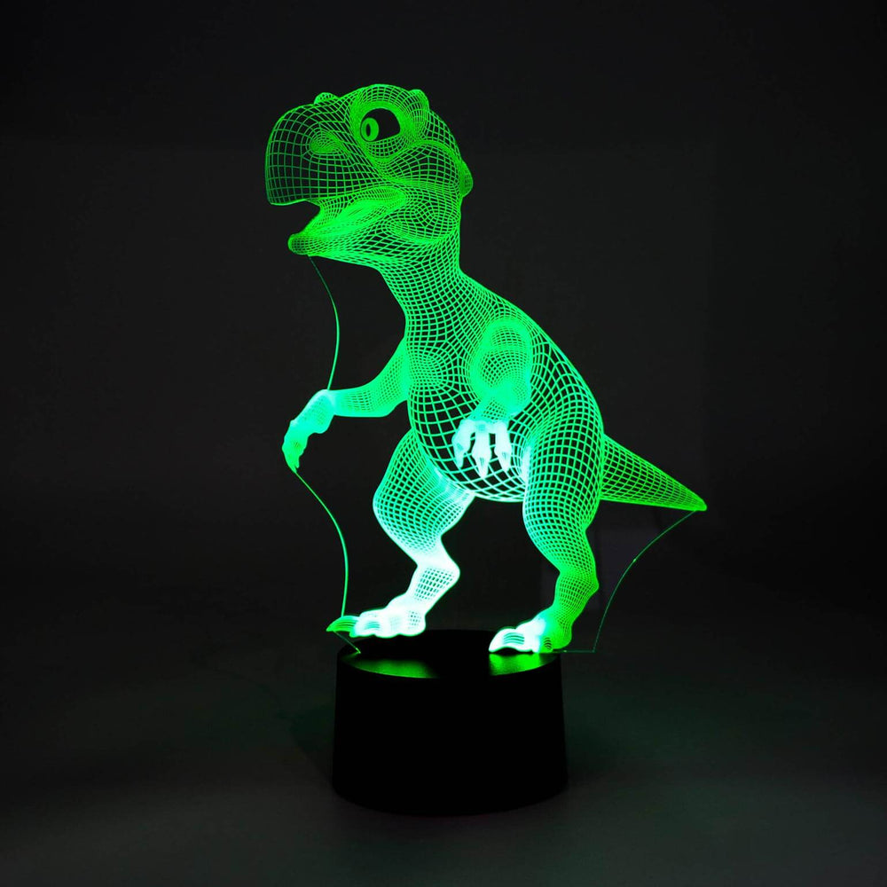 
                  
                    Lade das Bild in den Galerie-Viewer, Dinosaurier 3D Nachtlampe in grün
                  
                