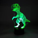 Dinosaurier 3D Nachtlampe in grün