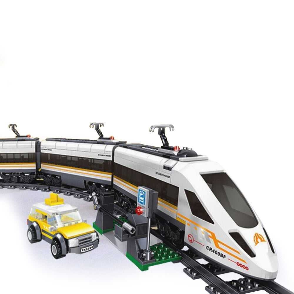 elektrische Eisenbahn in Lego Optik 