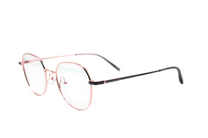 
                  
                    Lade das Bild in den Galerie-Viewer, Roségoldene Brille von Plain Lenses UV-Licht geschützt
                  
                