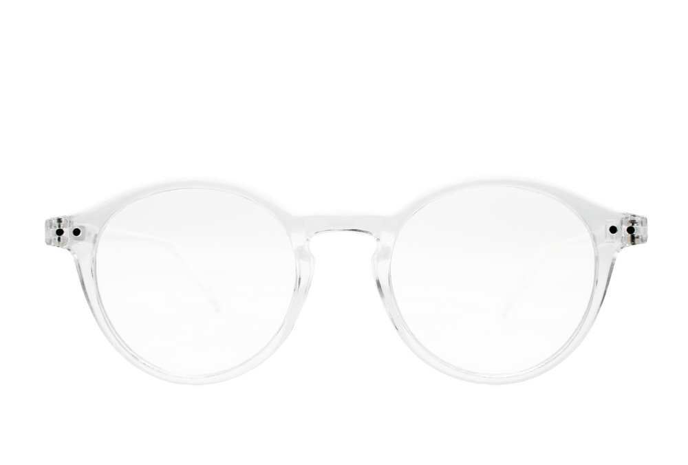 Ansicht von vorne der Brille Originals Clear-White von Plain Lenses